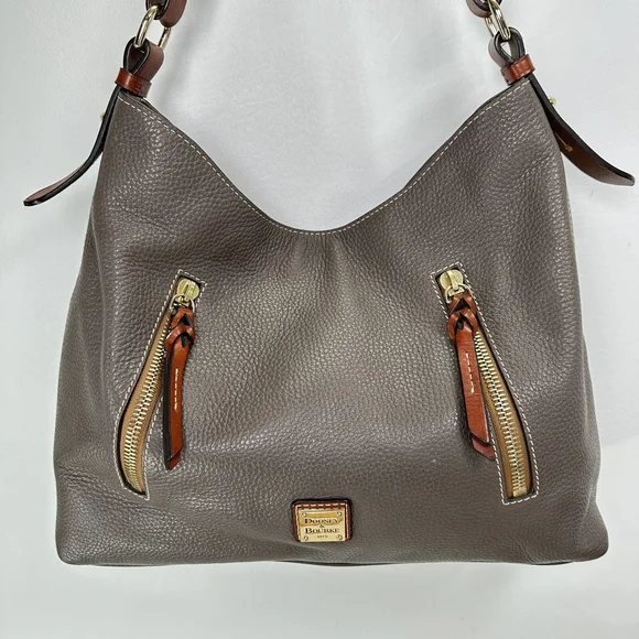 Dooney & Bourke Cooper Leather Hobo Bag - Picture 1 of 5